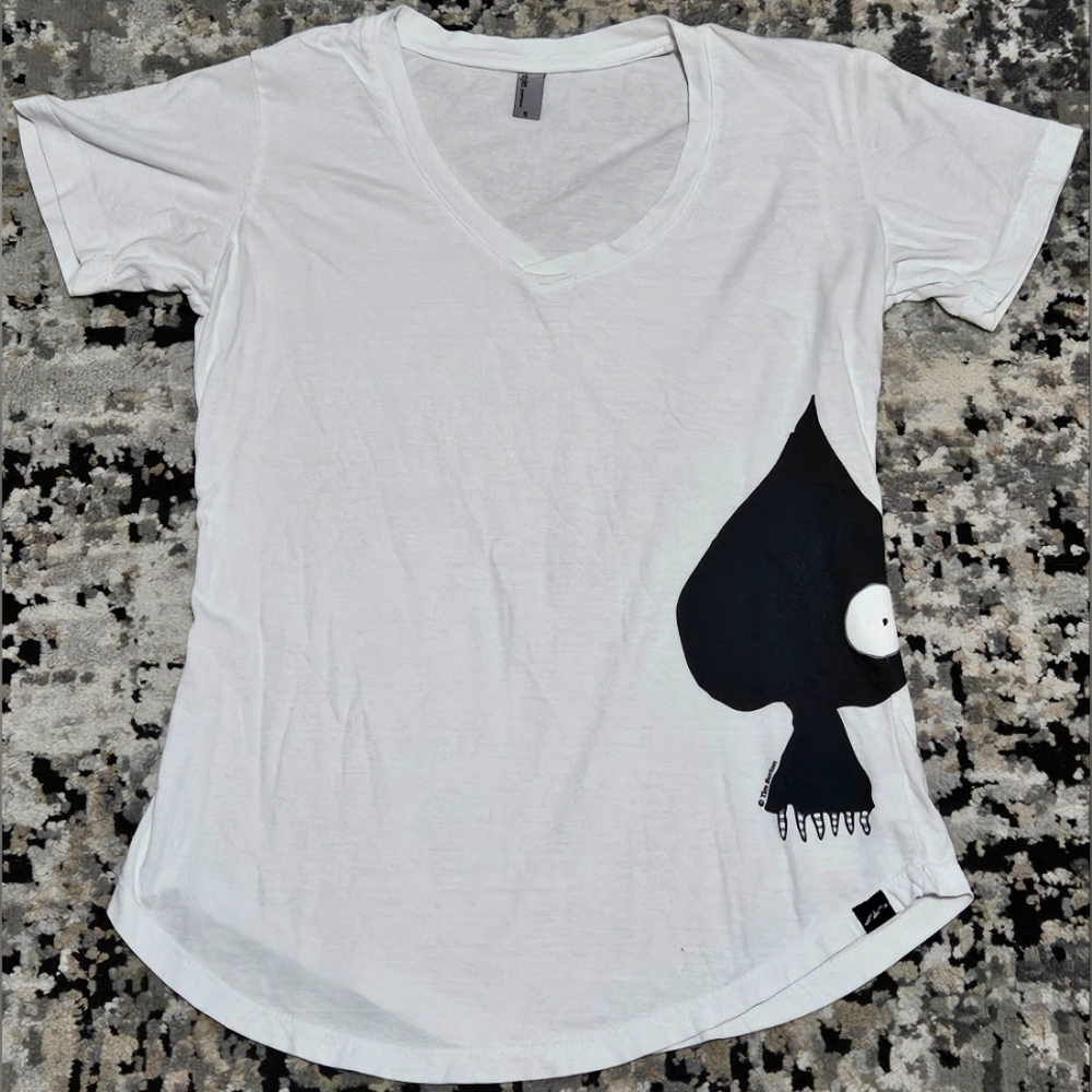 Tim Burton's Lost (Las) Vegas V-Neck Short Sleeve Women's T-shirt Small RARE
